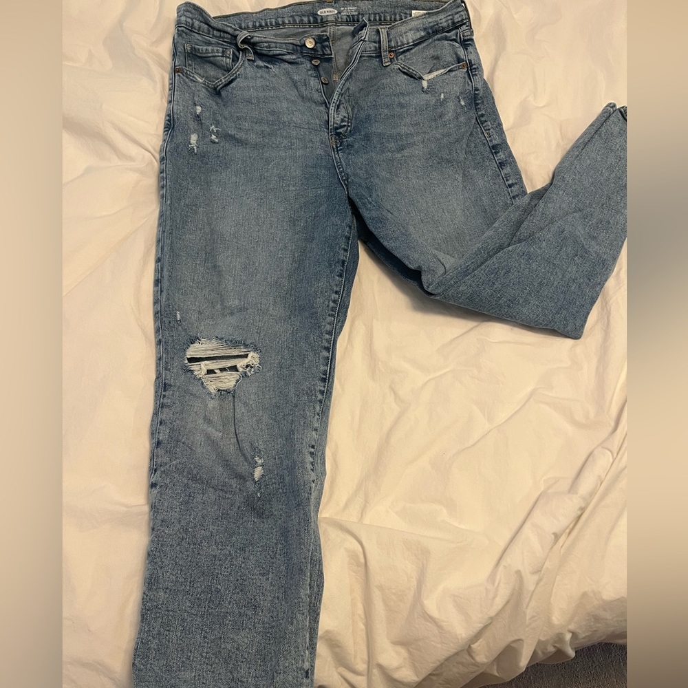 Old Navy Sky High Rise Straight Jeans